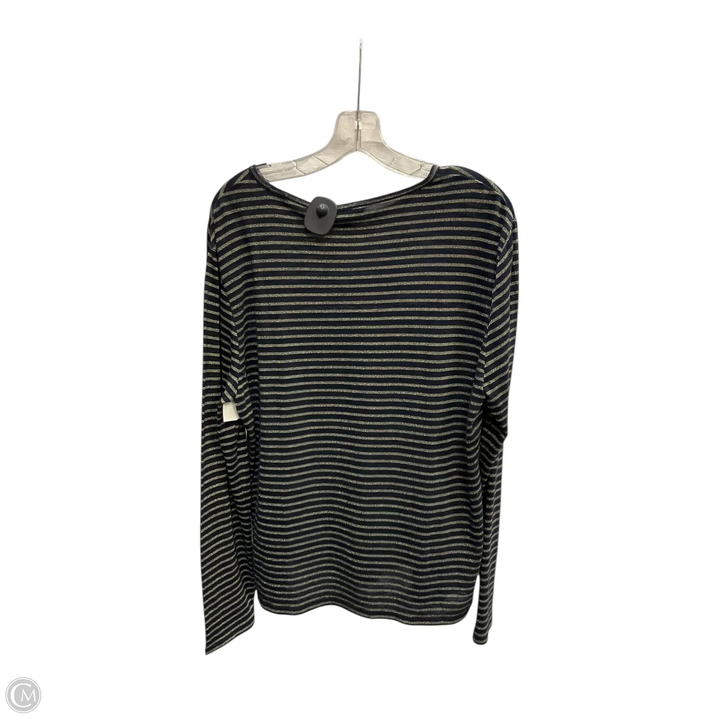 Top Long Sleeve By Lauren By Ralph Lauren In Striped Pattern, Size: Xl