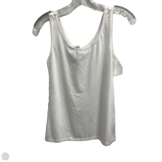 Top Sleeveless Basic By Ellen Tracy In White, Size: M