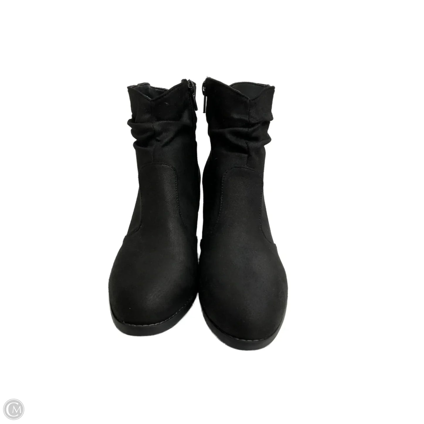 Boots Ankle Heels By Clothes Mentor In Black, Size: 7