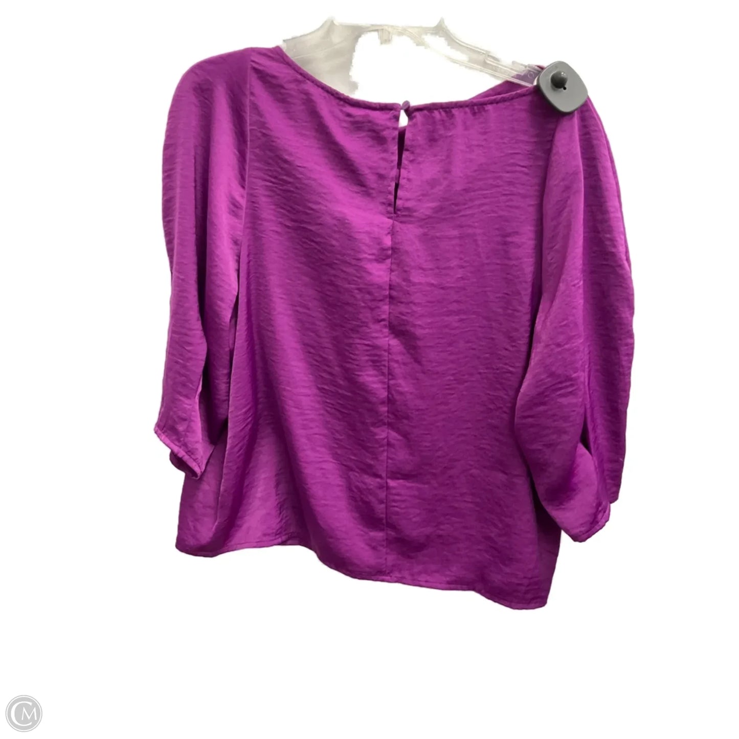 Top 3/4 Sleeve By Worthington In Purple, Size: Xl