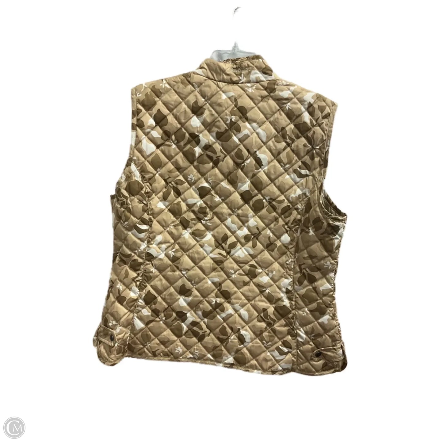 Vest Puffer & Quilted By Eddie Bauer In Tan, Size: Xl