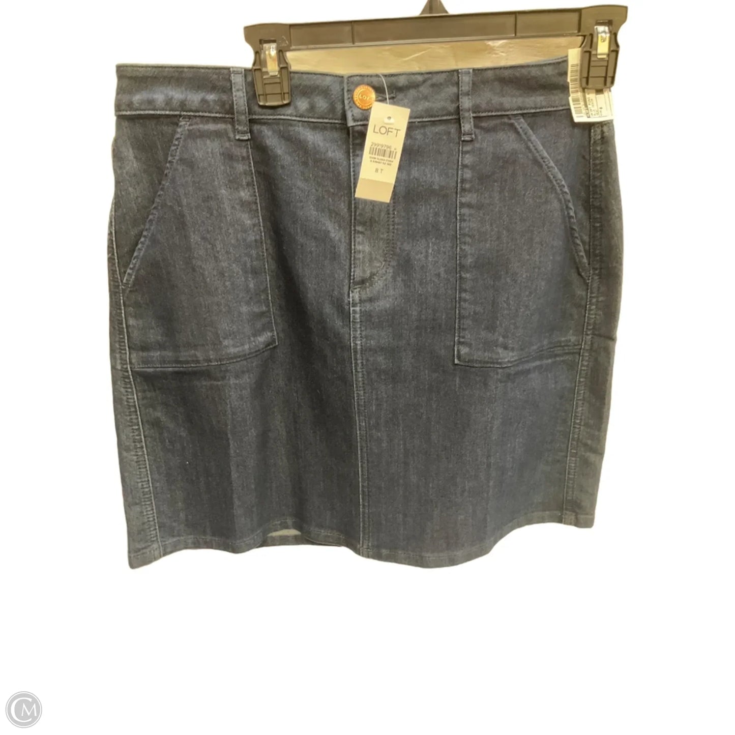 Skirt Mini & Short By Loft In Blue Denim, Size: 8