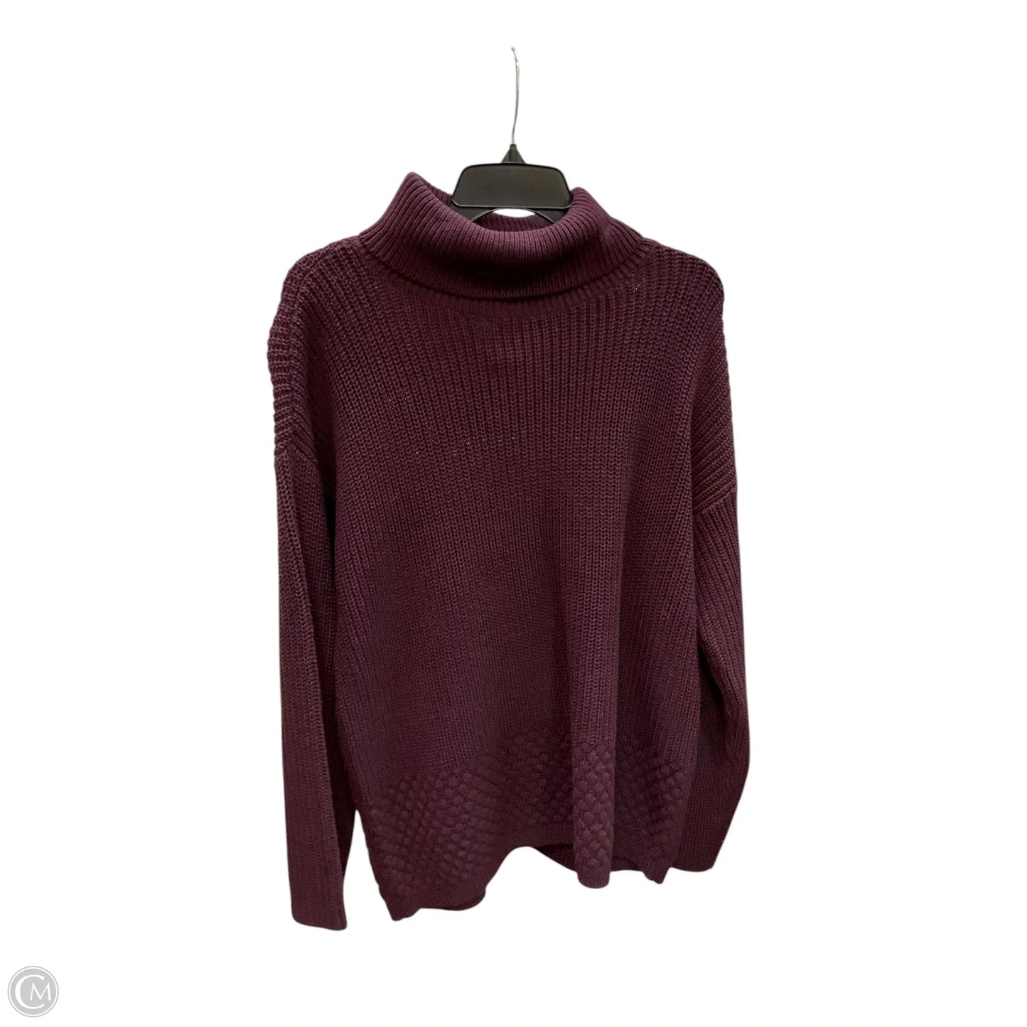 Sweater By Calvin Klein In Maroon, Size: M