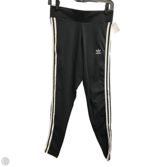 Athletic Leggings By Adidas In Black & White, Size: M
