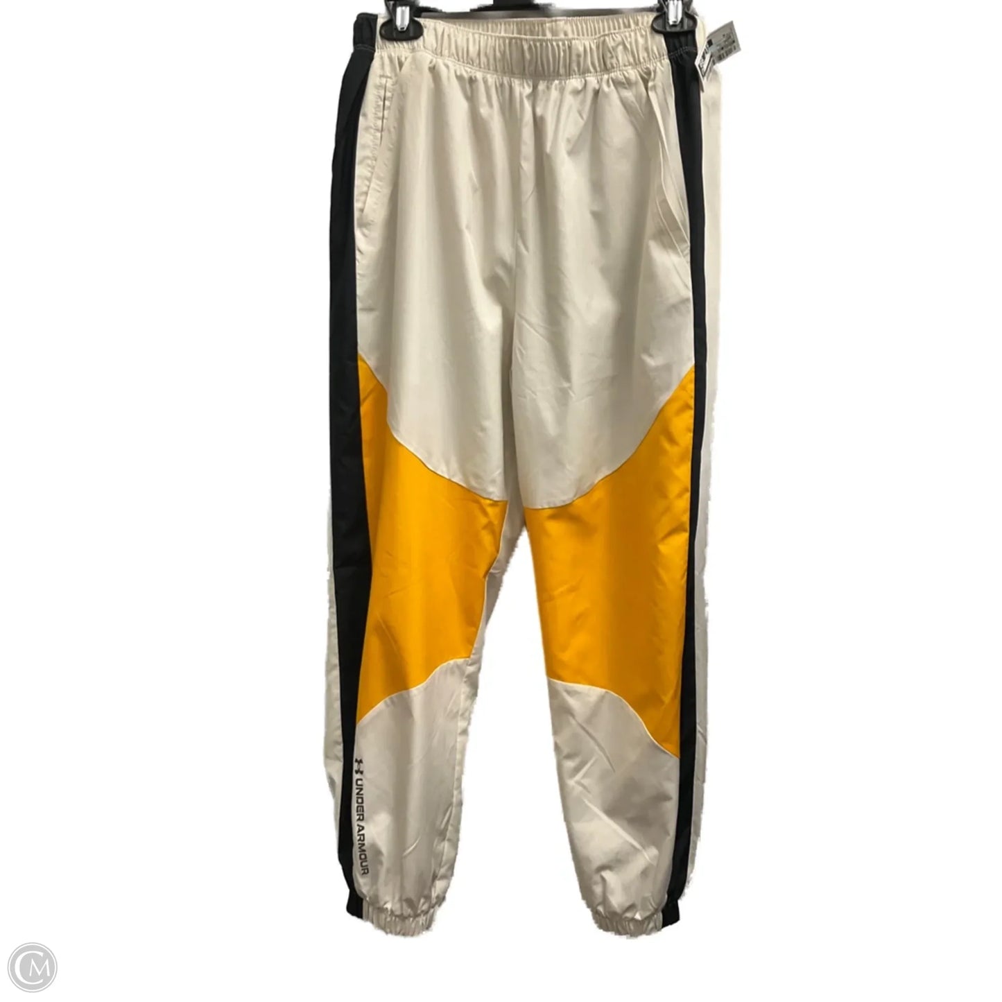 Athletic Pants By Under Armour In Cream, Size: M