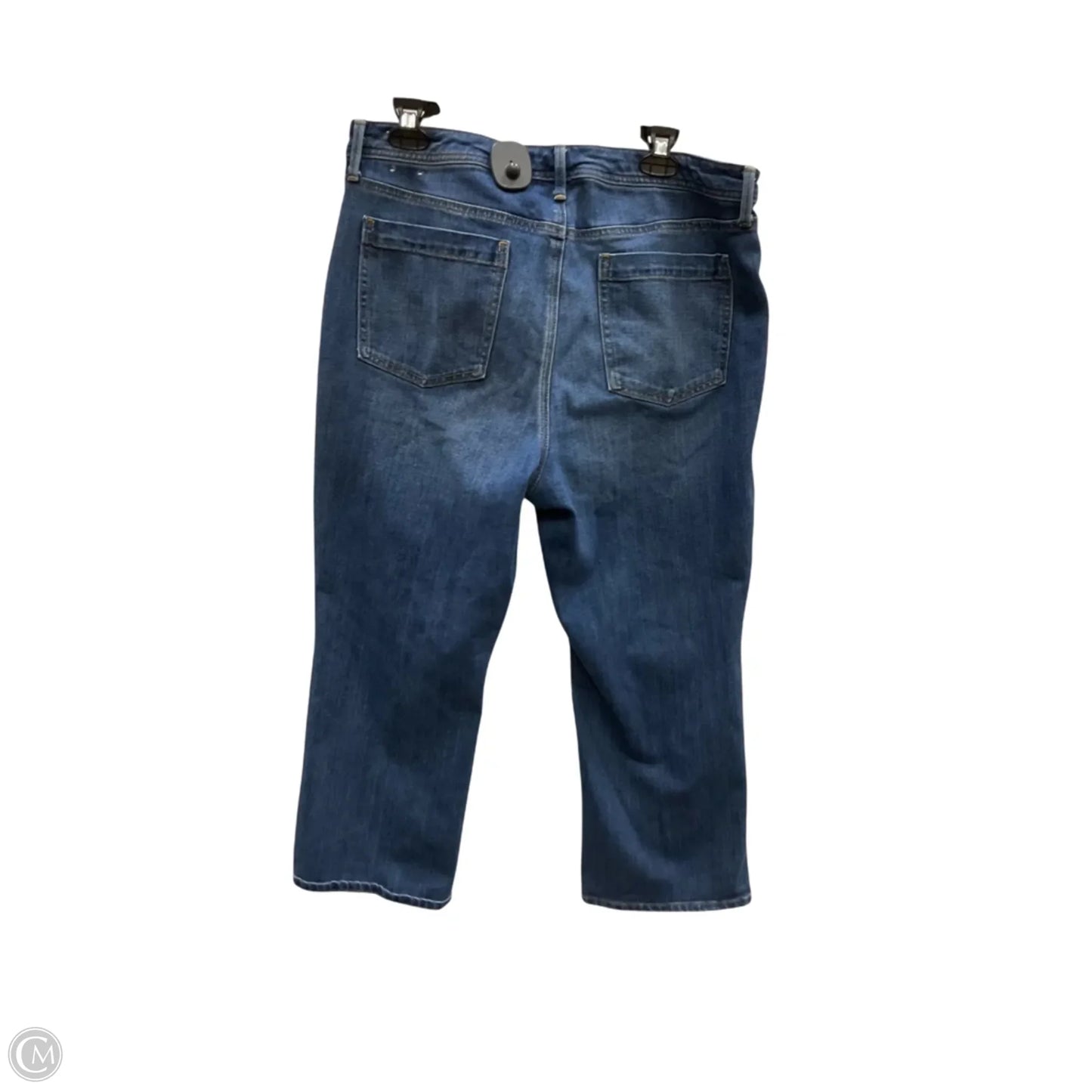 Jeans Cropped By Talbots In Blue Denim, Size: 16