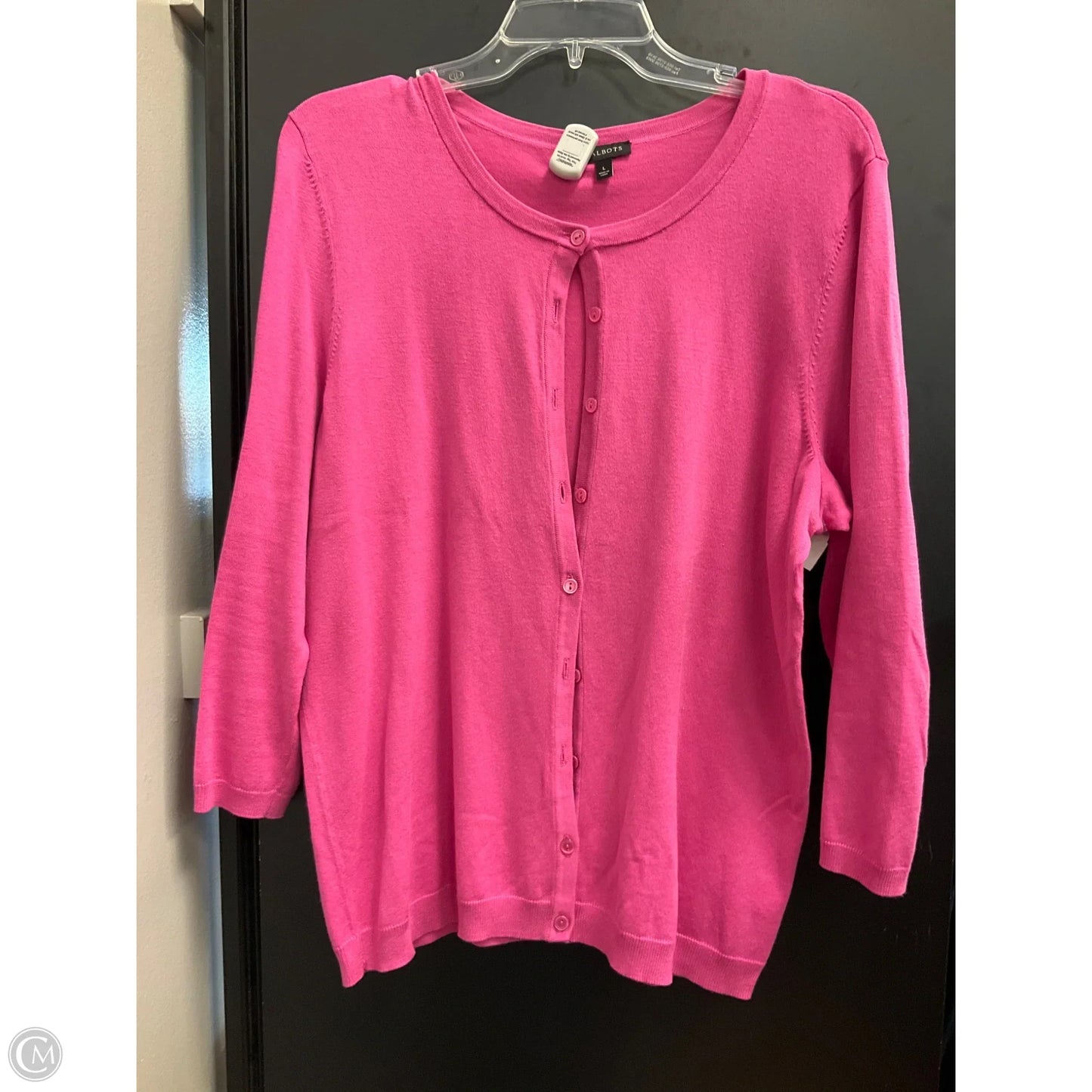 Cardigan By Talbots In Pink, Size: L