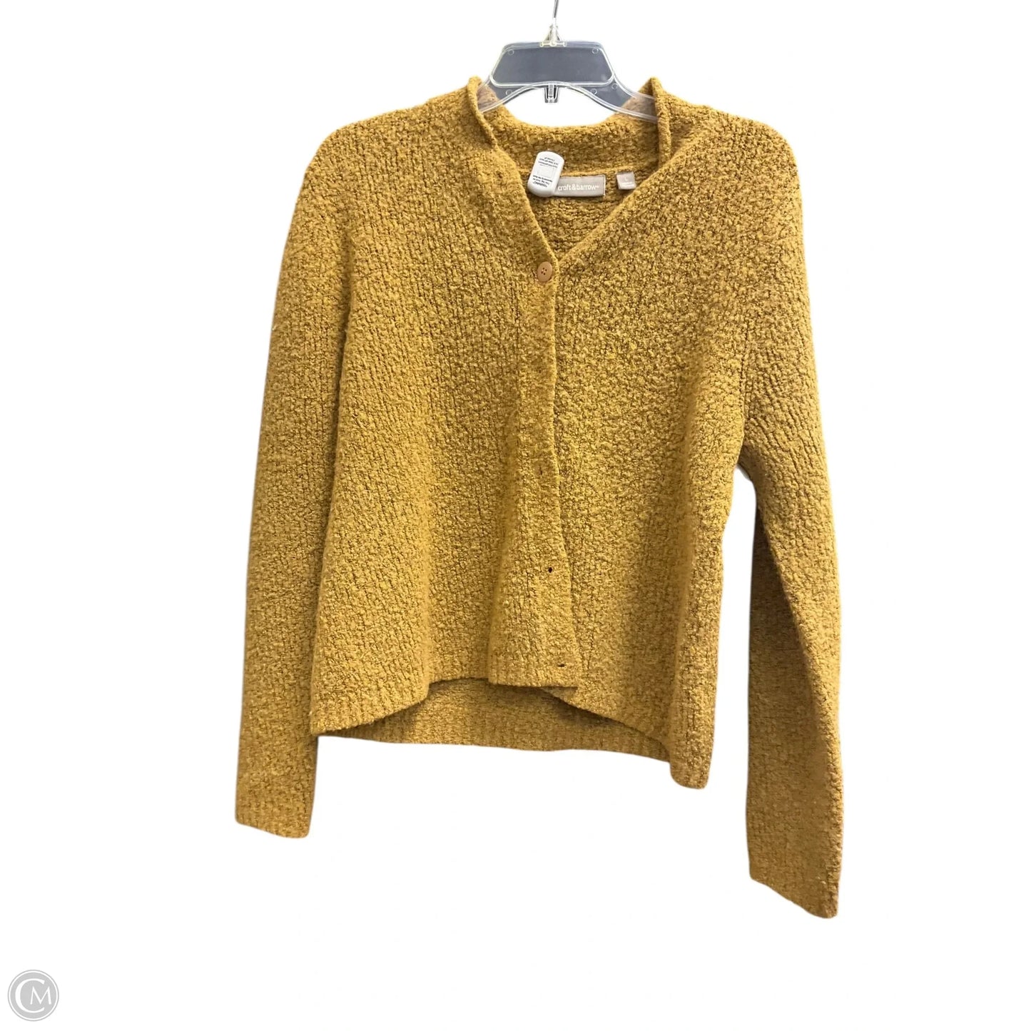Cardigan By Croft And Barrow In Yellow, Size: L