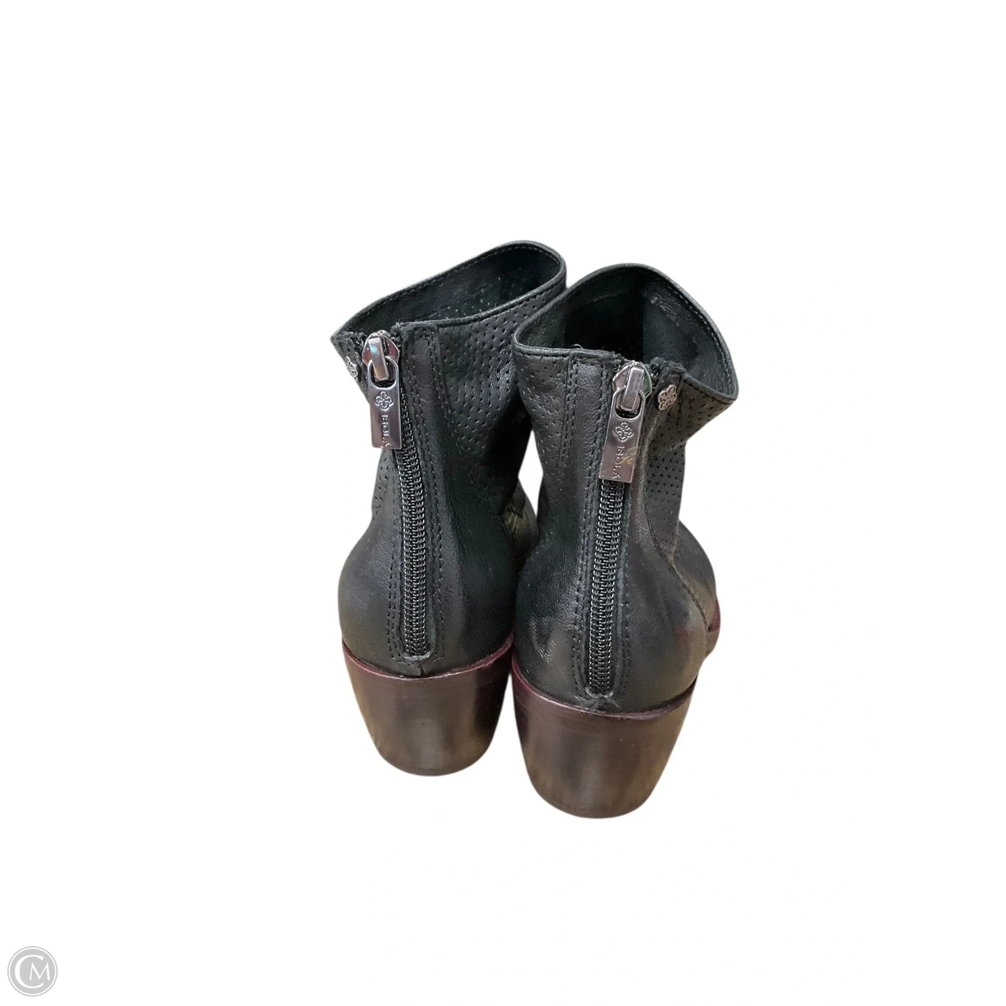 Boots Ankle Heels By Isola In Black, Size: 6