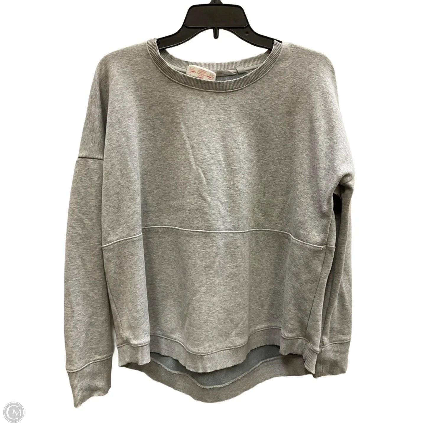 Athletic Top Long Sleeve Crewneck By Athleta In Grey, Size: S