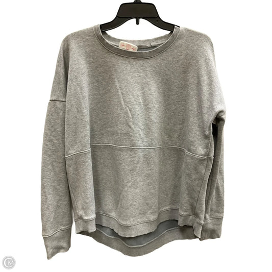 Athletic Top Long Sleeve Crewneck By Athleta In Grey, Size: S
