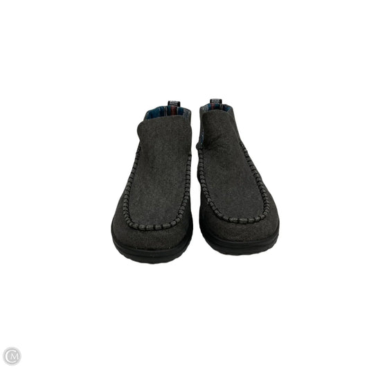 Boots Ankle Flats By Hey Dude In Black, Size: 11