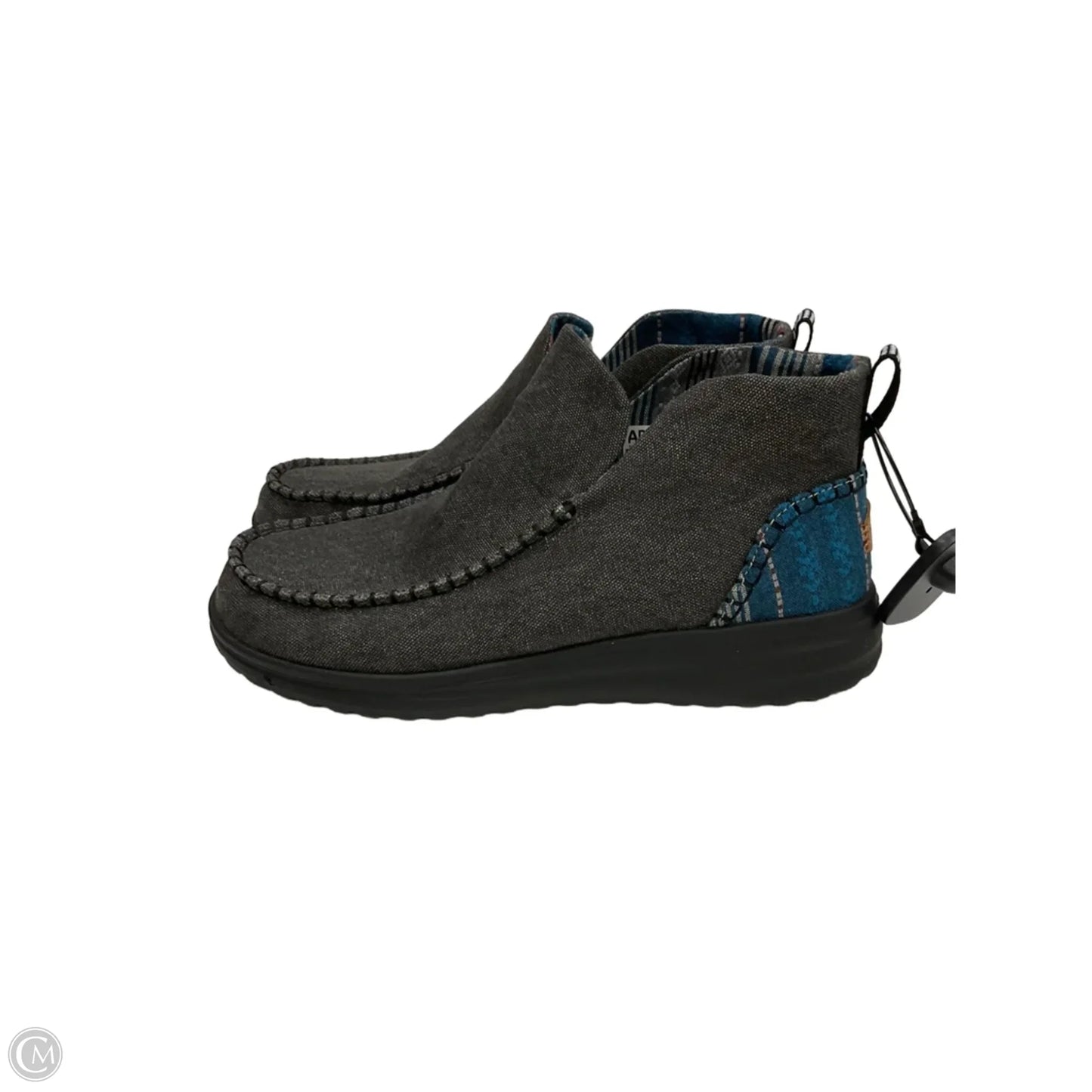 Boots Ankle Flats By Hey Dude In Black, Size: 11