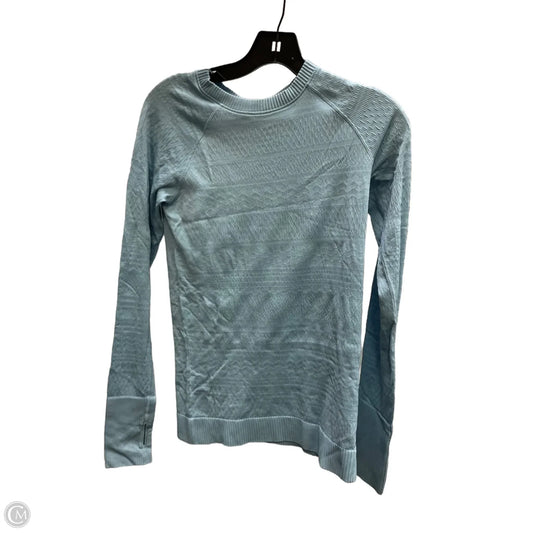 Athletic Top Long Sleeve Crewneck By Lululemon In Blue, Size: 8