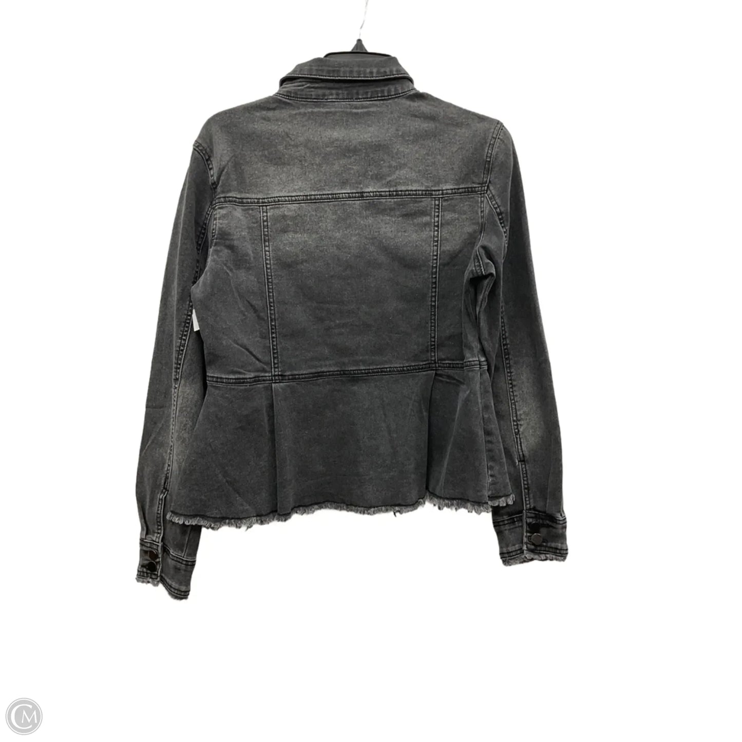 Jacket Denim By Mystree In Black Denim, Size: S