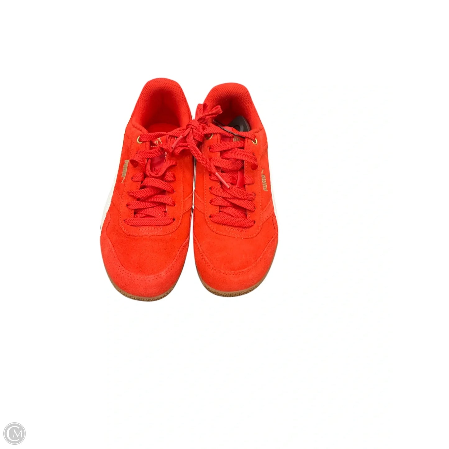 Shoes Sneakers By Puma In Red & White, Size: 7