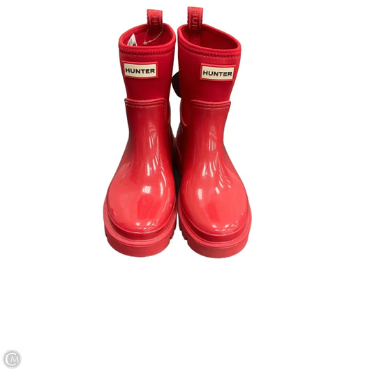 Boots Rain By Hunter In Red, Size: 7