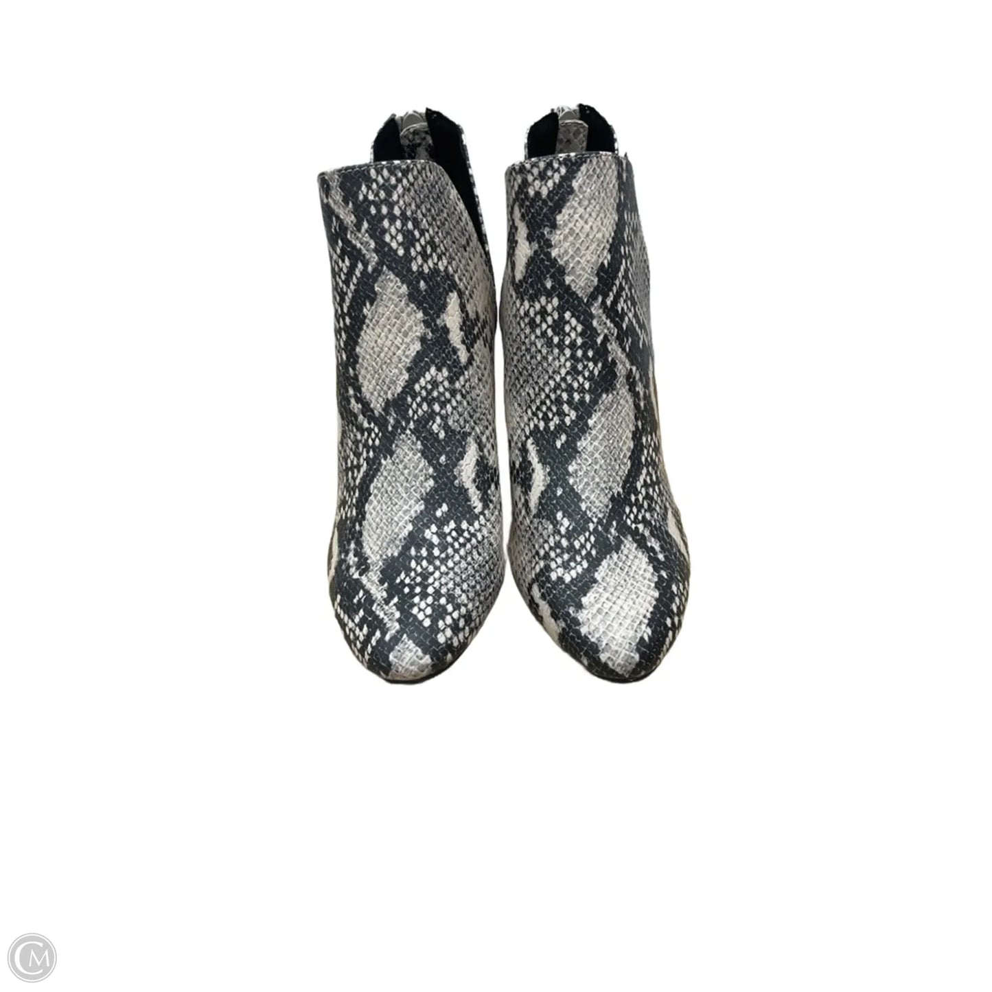 Boots Ankle Heels By Massini In Snakeskin Print, Size: 7