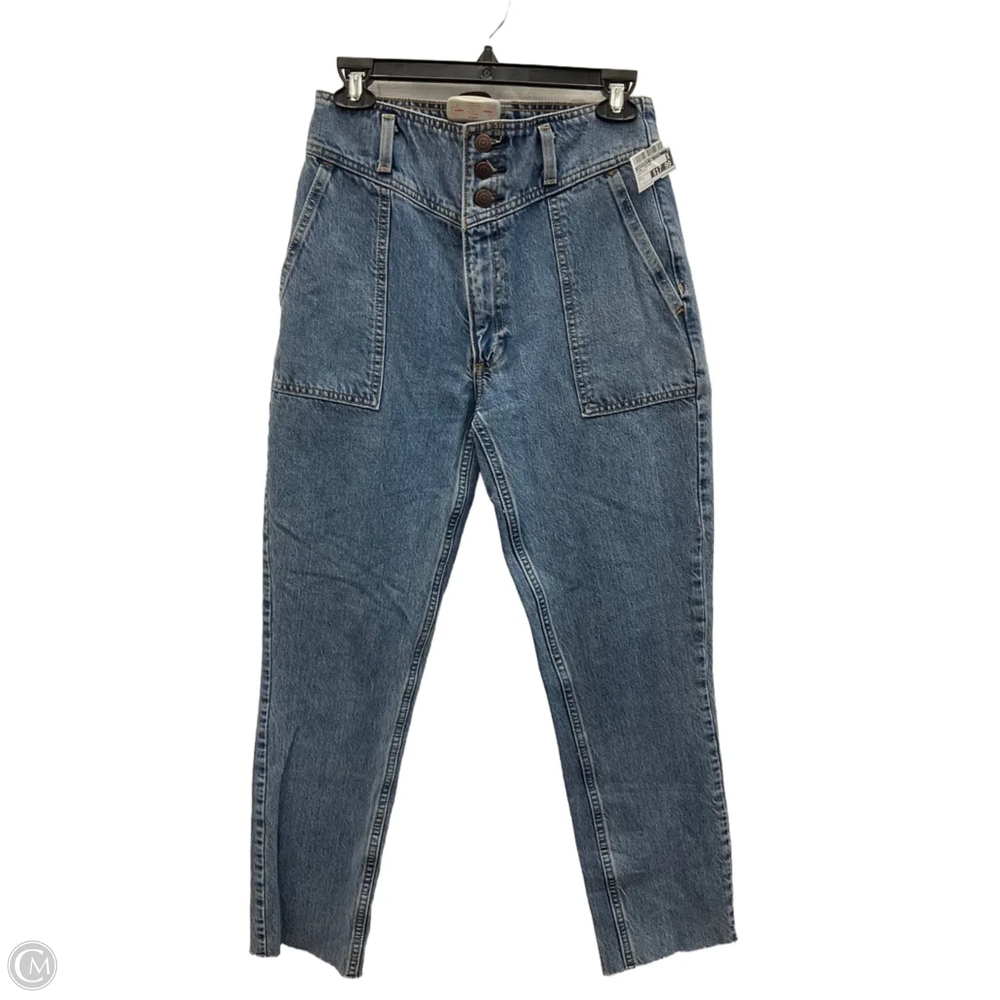 Jeans Straight By Abercrombie And Fitch In Blue Denim, Size: 2