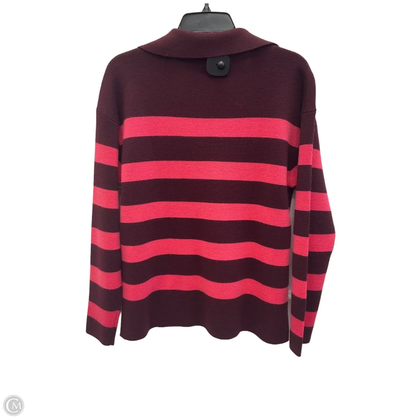 Top Long Sleeve By Talbots In Striped Pattern, Size: L