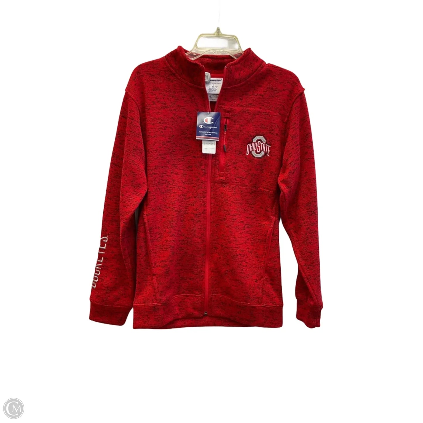 Athletic Jacket By Champion In Red, Size: S