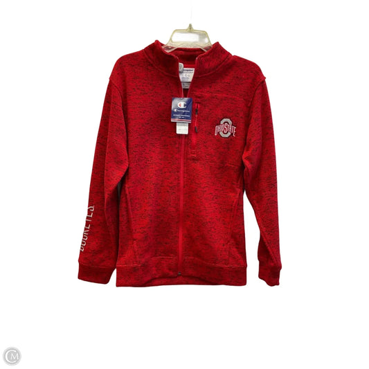 Athletic Jacket By Champion In Red, Size: S