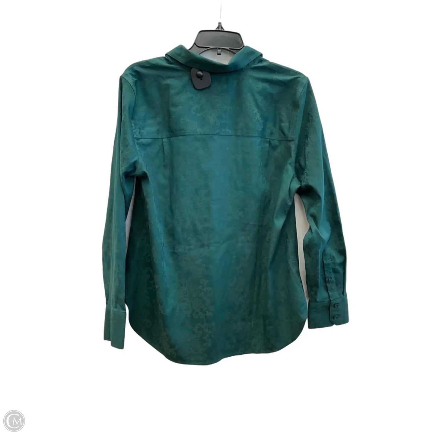 Blouse Long Sleeve By Chicos In Green, Size: M