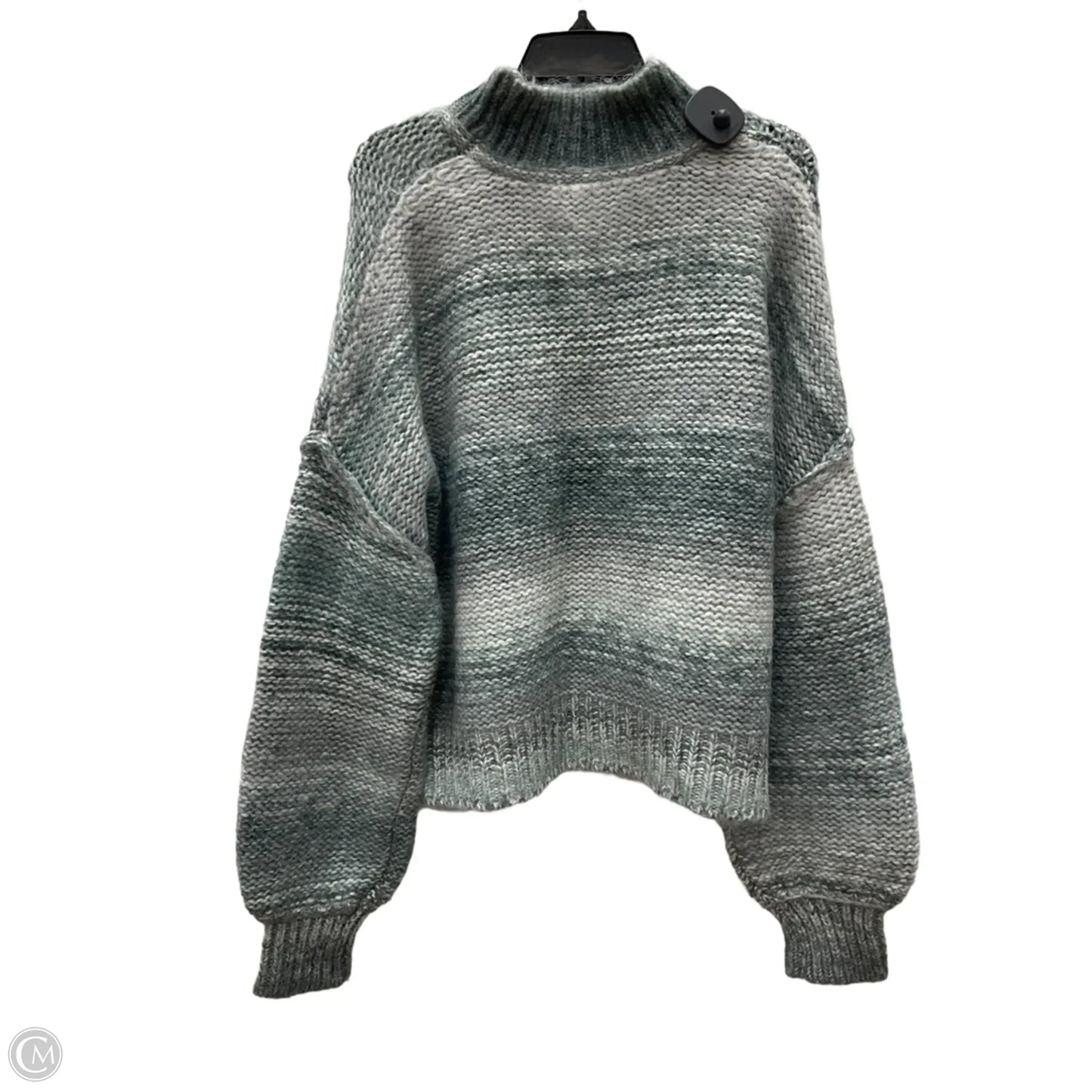 Sweater By Rachel Zoe In Grey & White, Size: Xl