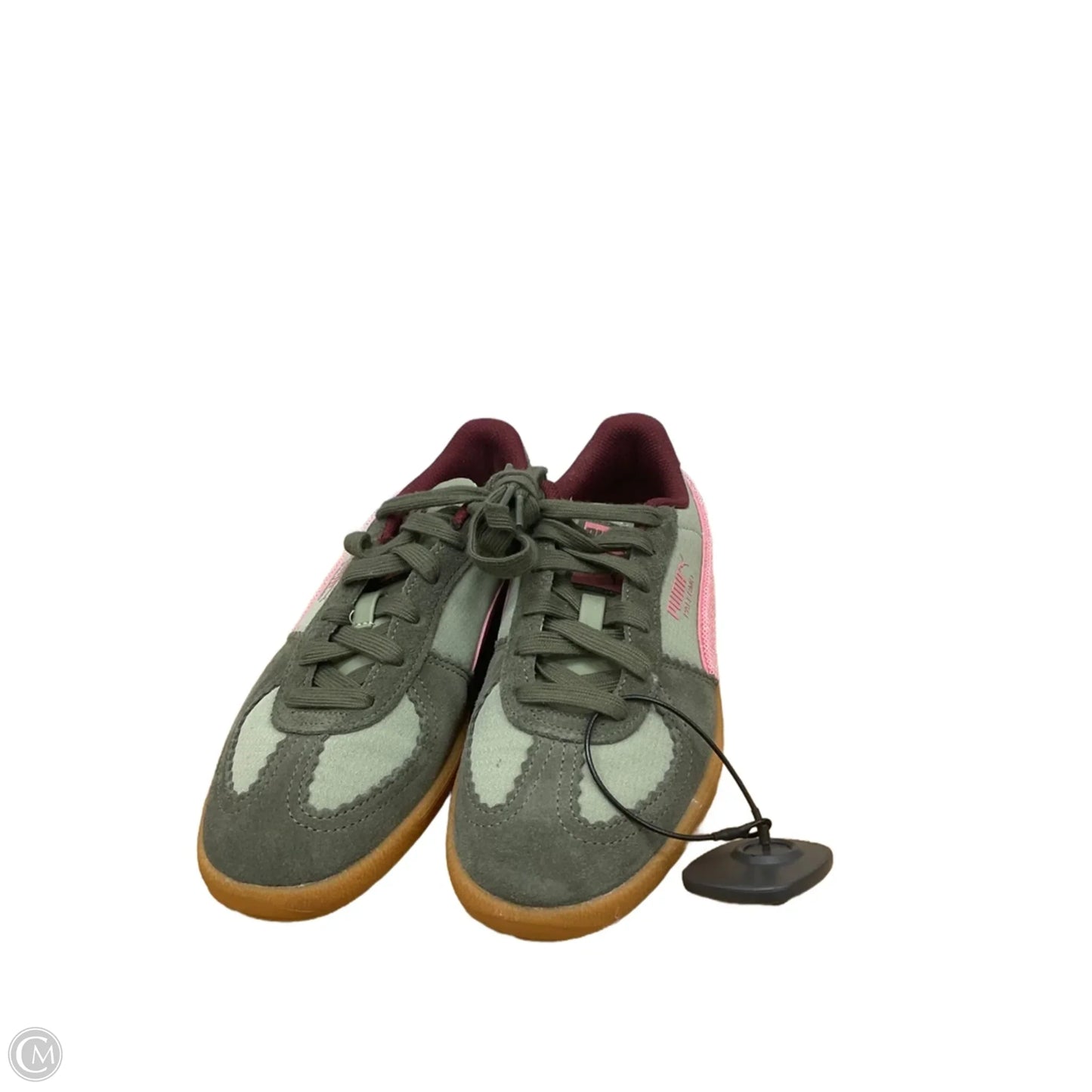 Shoes Sneakers By Puma In Green & Pink, Size: 6.5