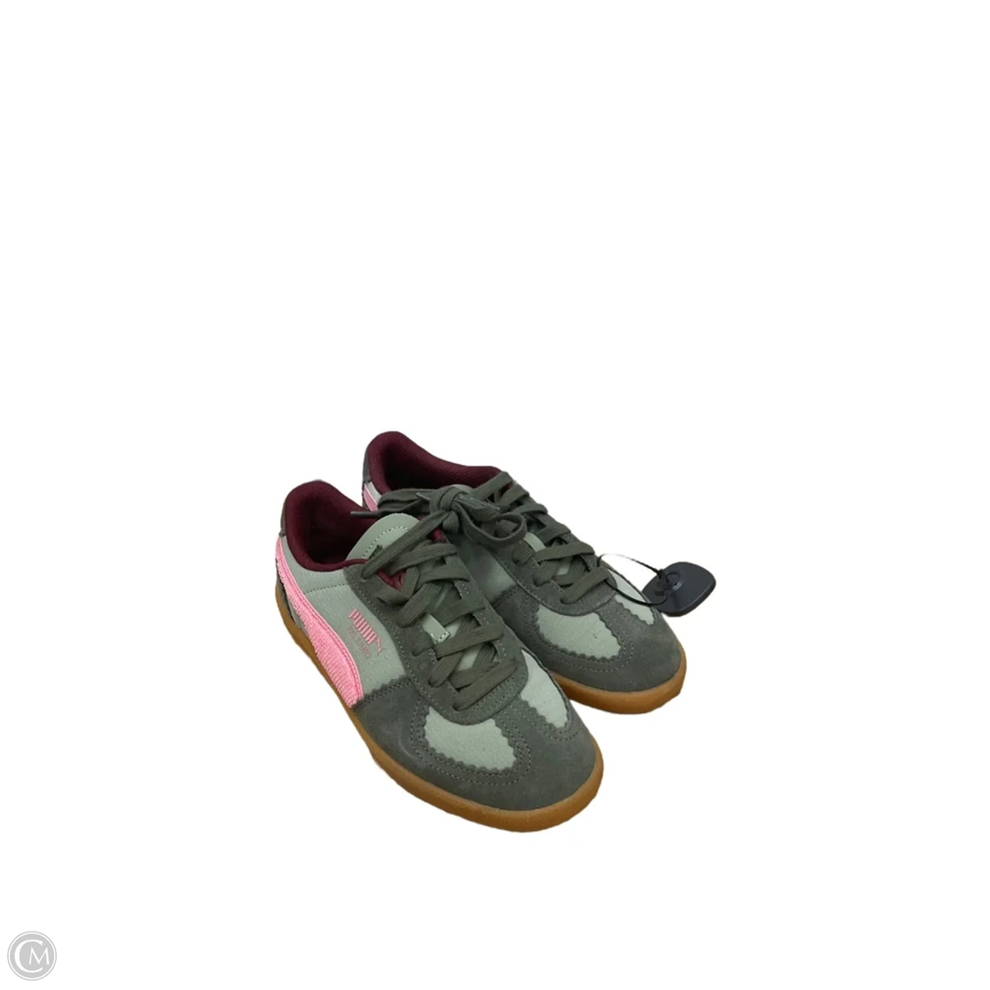 Shoes Sneakers By Puma In Green & Pink, Size: 6.5