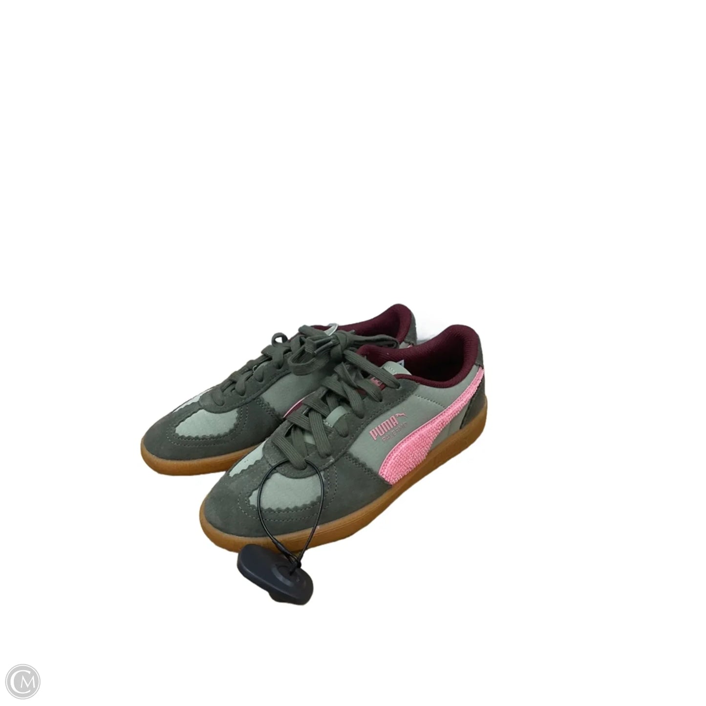 Shoes Sneakers By Puma In Green & Pink, Size: 6.5