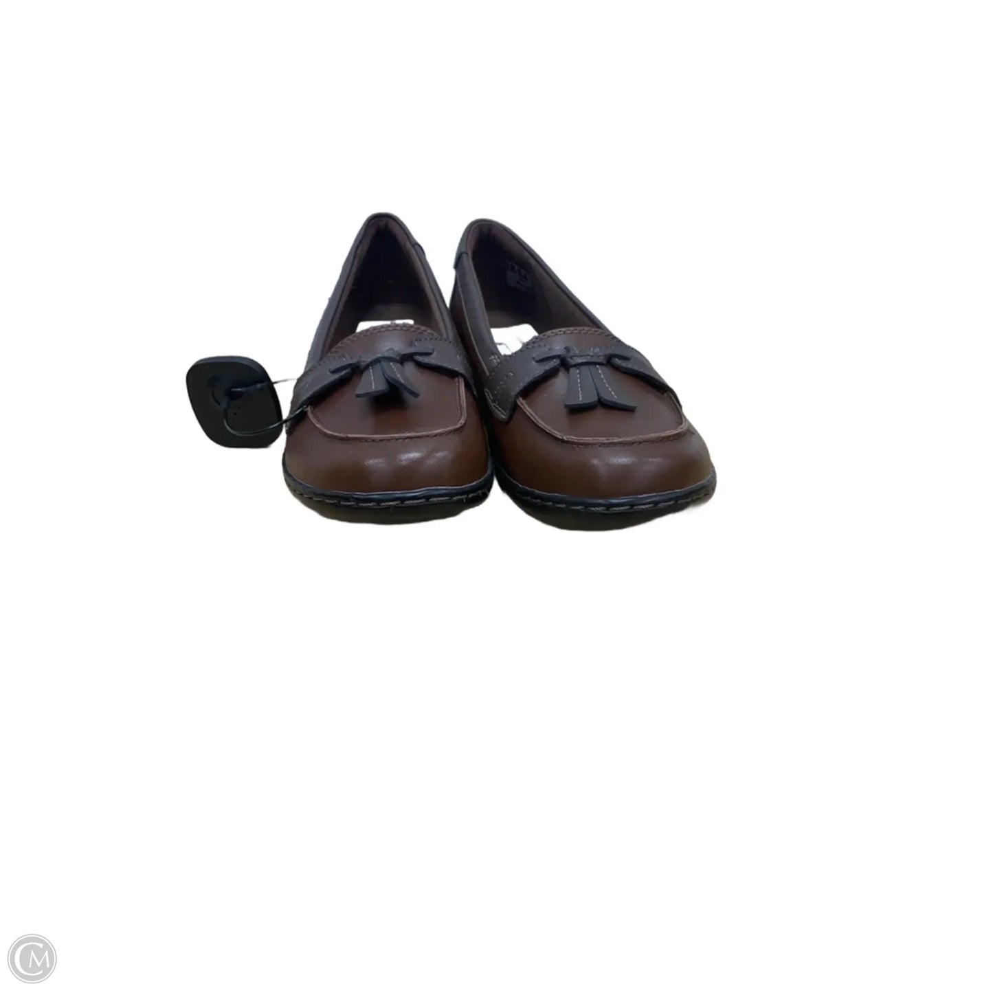 Shoes Flats By Clarks In Brown, Size: 6.5