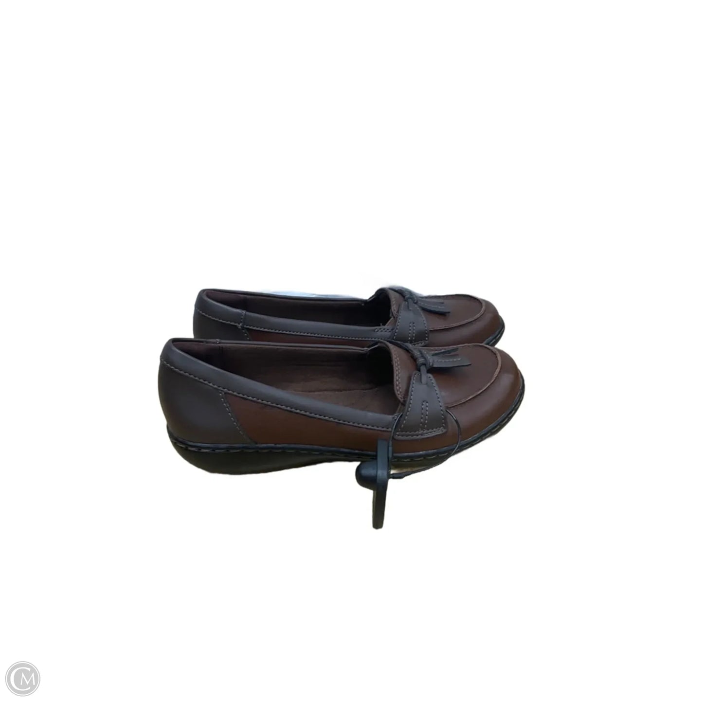 Shoes Flats By Clarks In Brown, Size: 6.5