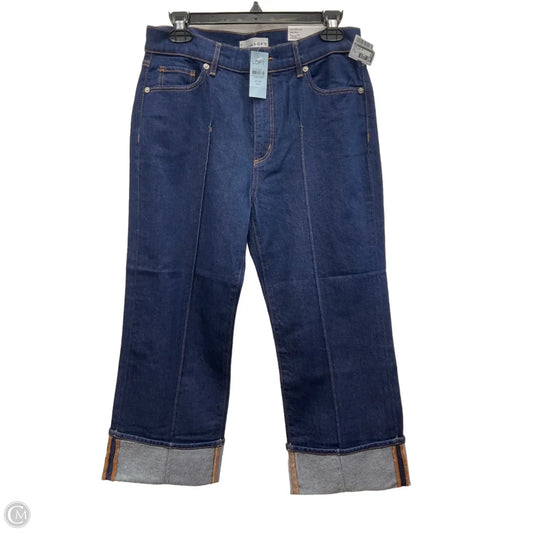 Jeans Wide Leg By Loft In Blue Denim, Size: 4p