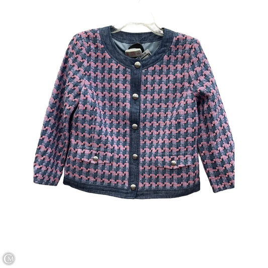Blazer By Talbots In Blue & Pink, Size: 8p