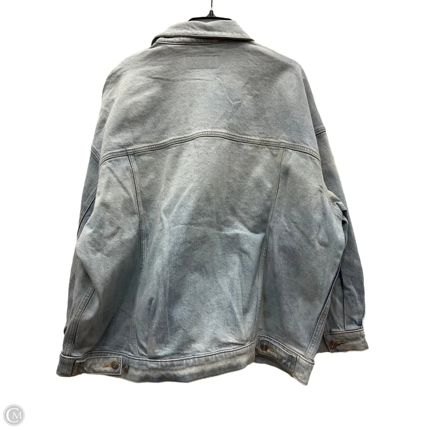 Jacket Denim By Pink In Blue Denim, Size: Xl