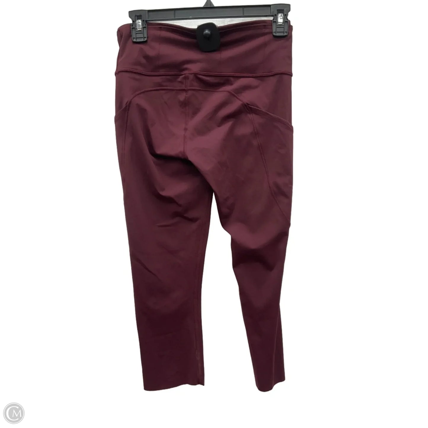 Athletic Capris By Lululemon In Maroon, Size: 6