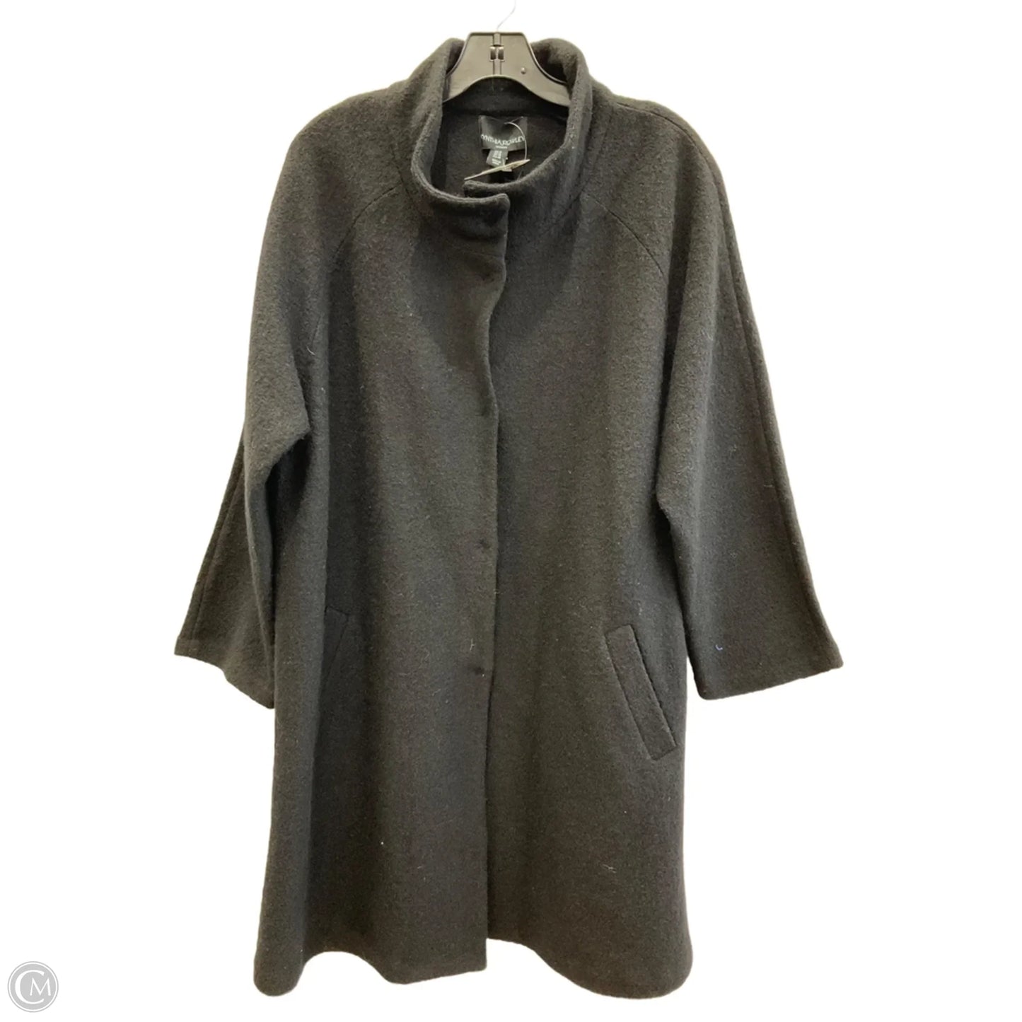 Coat Wool By Cynthia Rowley In Black, Size: 1x