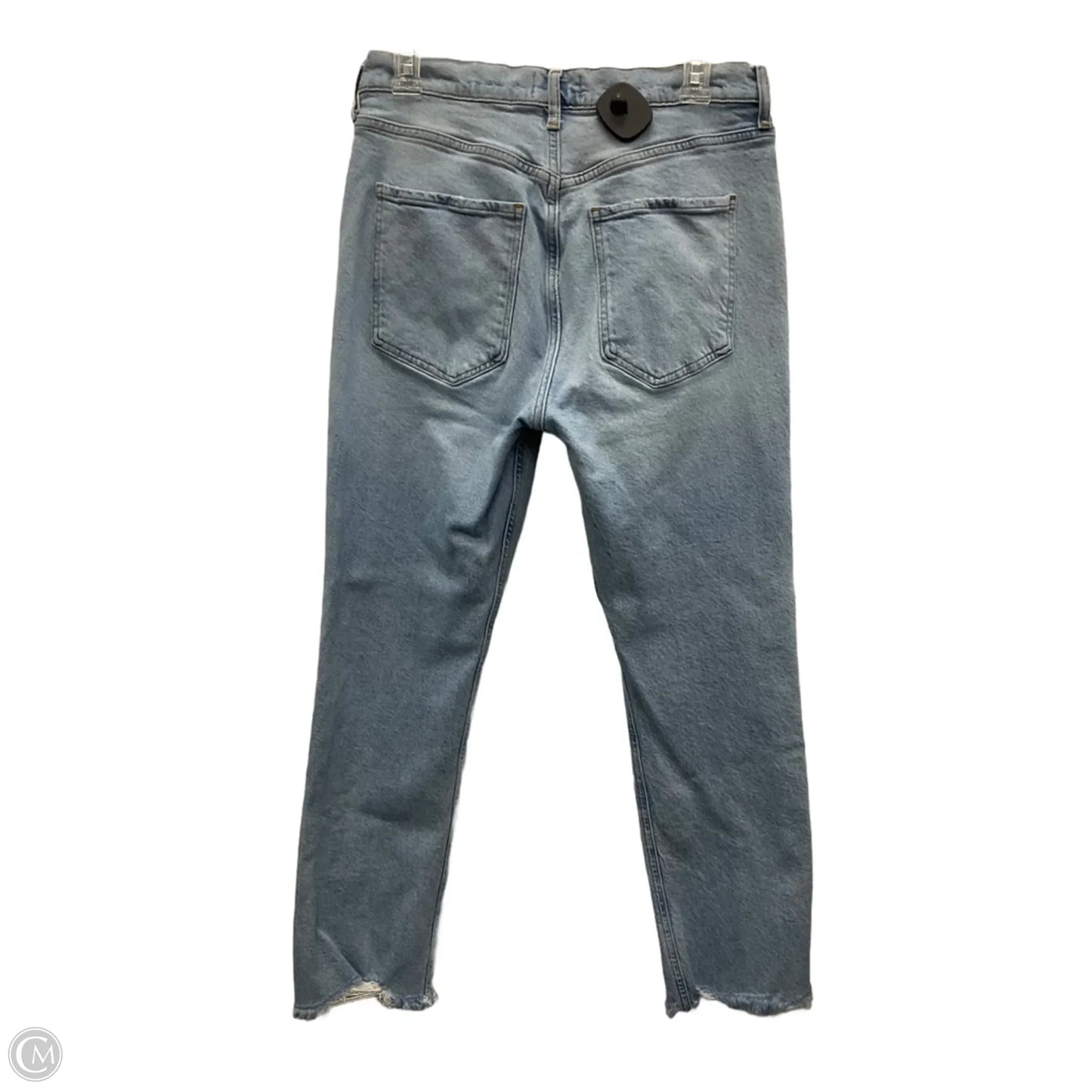 Jeans Straight By Agolde In Blue Denim, Size: 10