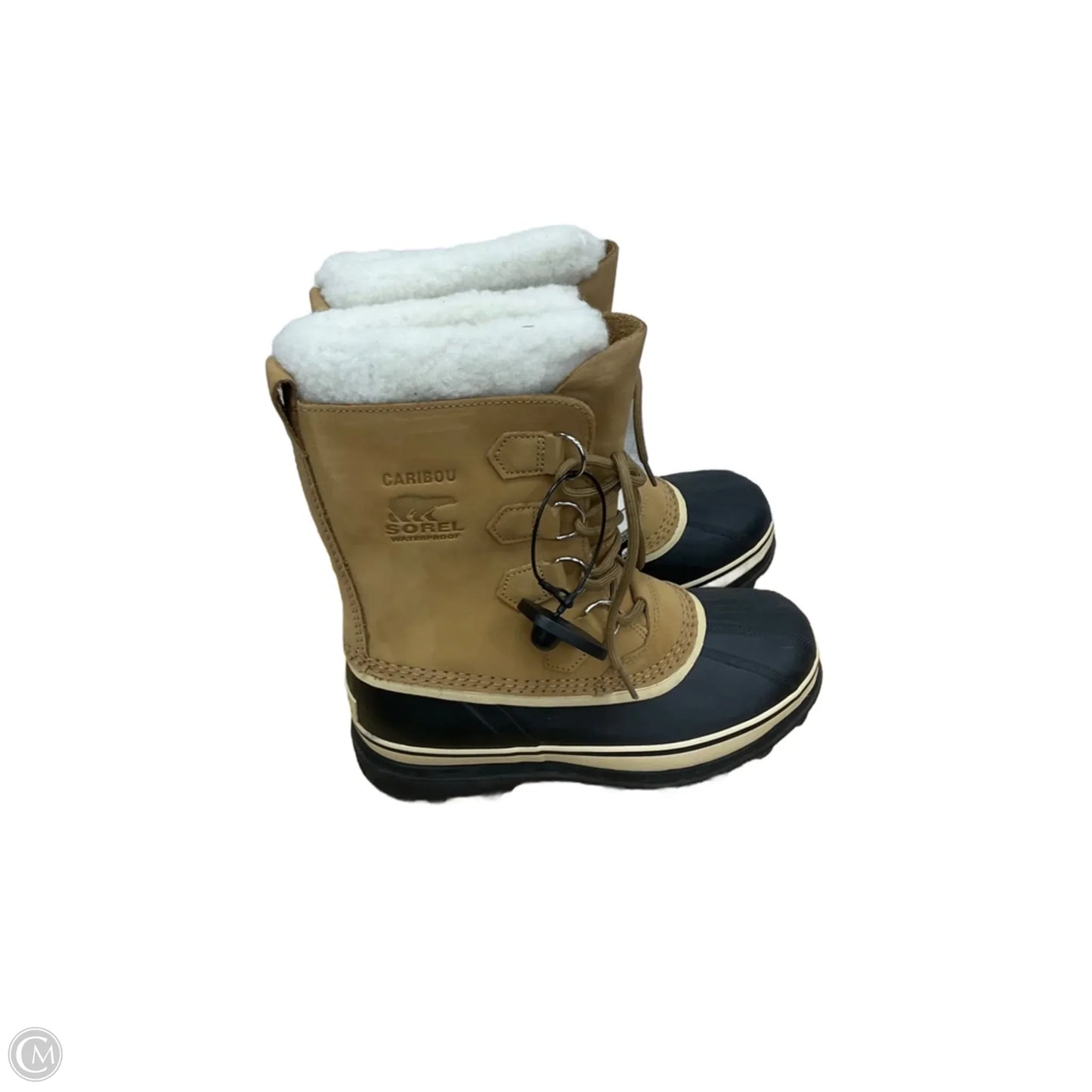 Boots Snow By Sorel In Black & Tan, Size: 7.5