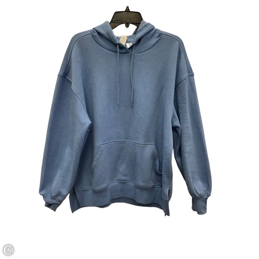 Sweatshirt Hoodie By Clothes Mentor In Blue, Size: L