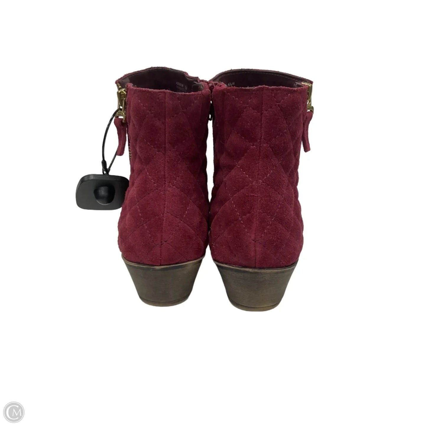 Boots Ankle Heels By White Mountain In Maroon, Size: 8.5
