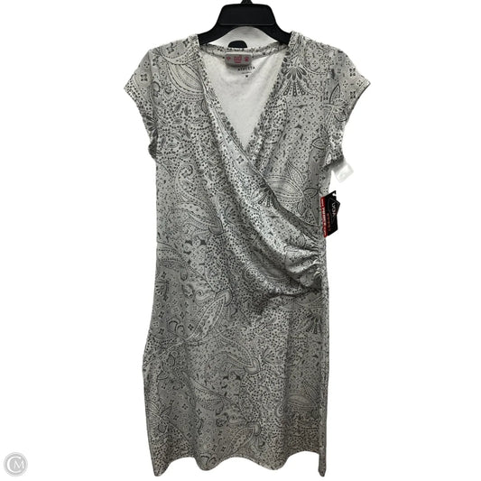 Athletic Dress By Athleta In Cream & Grey, Size: M