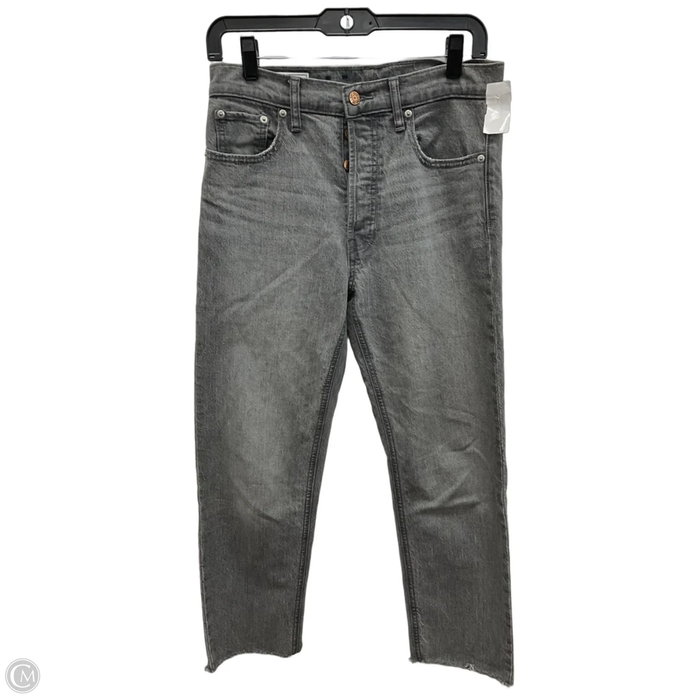 Jeans Straight By Gap In Grey Denim, Size: 6