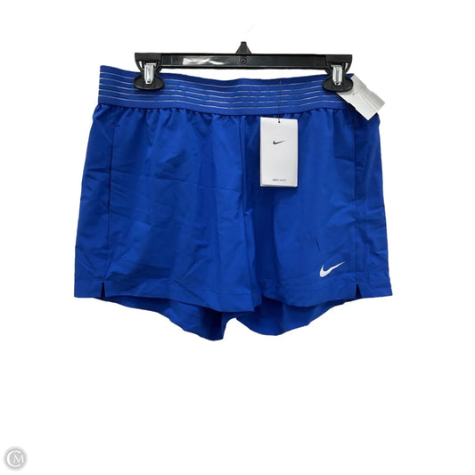 Athletic Shorts By Nike Apparel In Blue & White, Size: M