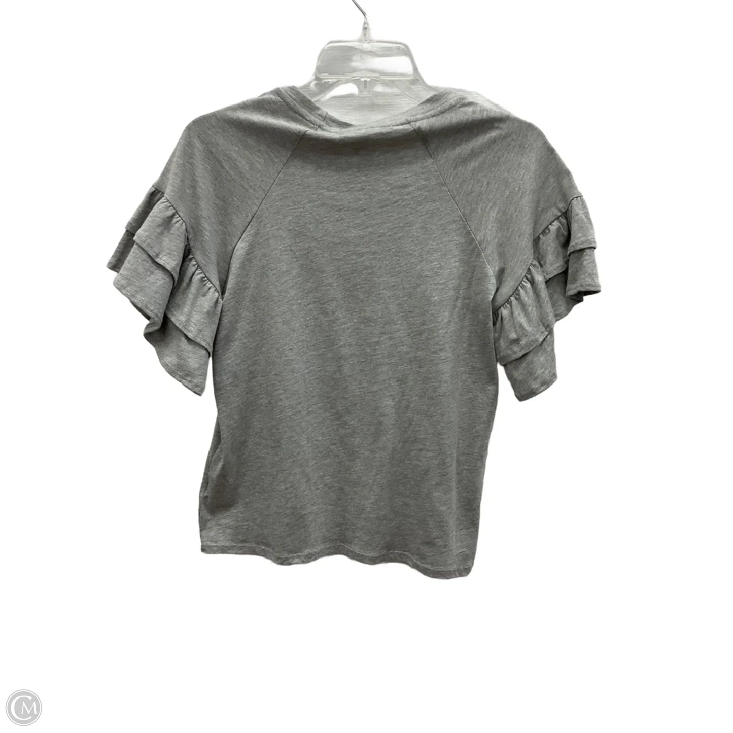 Top Short Sleeve By Avec Les Filles In Grey, Size: Xs