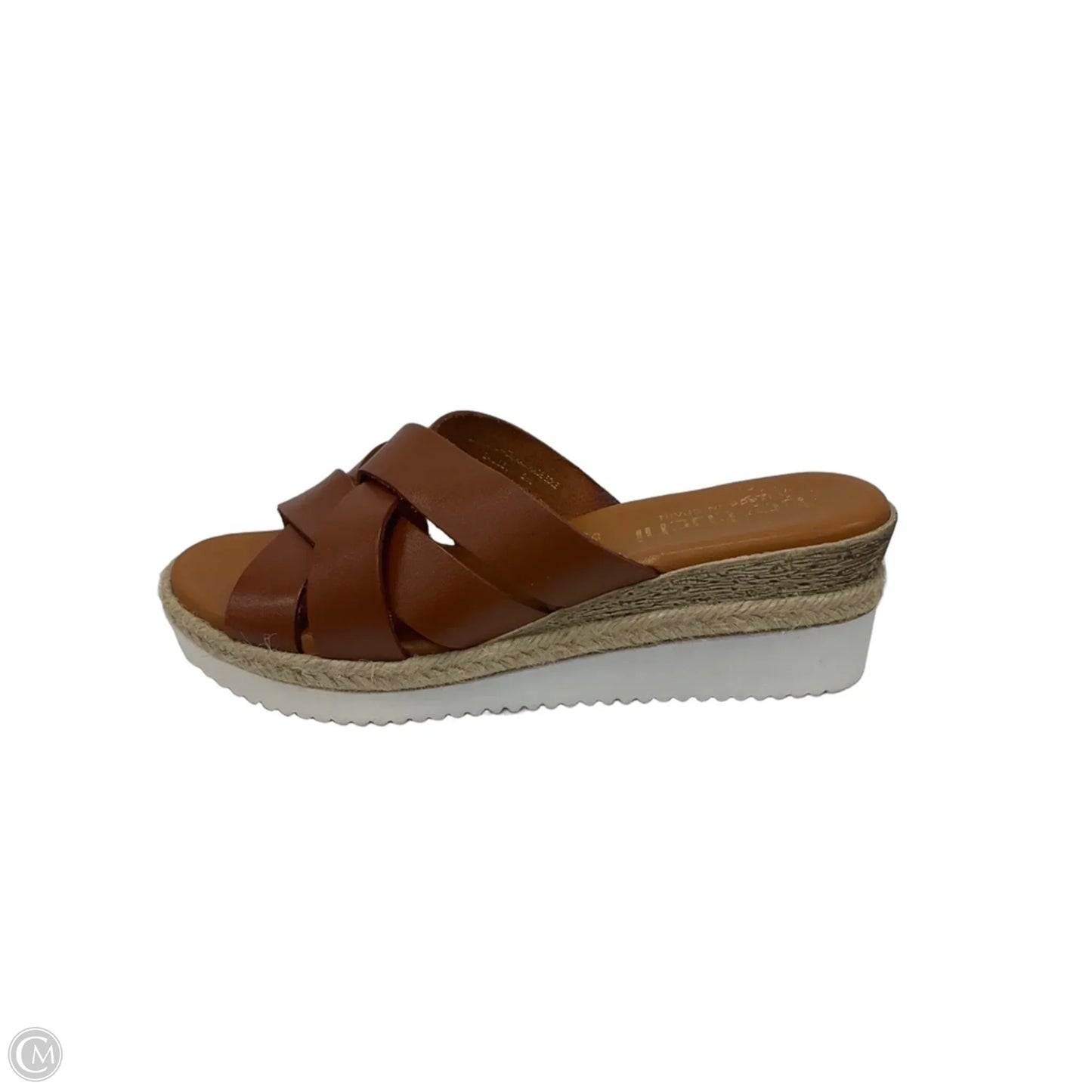 Sandals Heels Wedge By Cmc In Brown, Size: 6