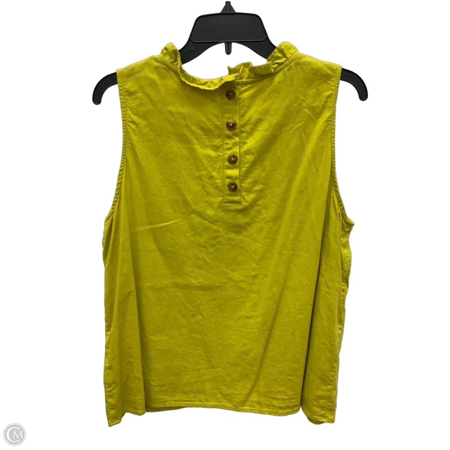 Top Sleeveless By Ophelia Roe In Green, Size: 1x
