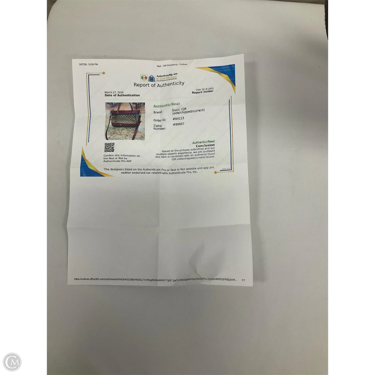 Handbag Luxury Designer By Gucci, Size: Large