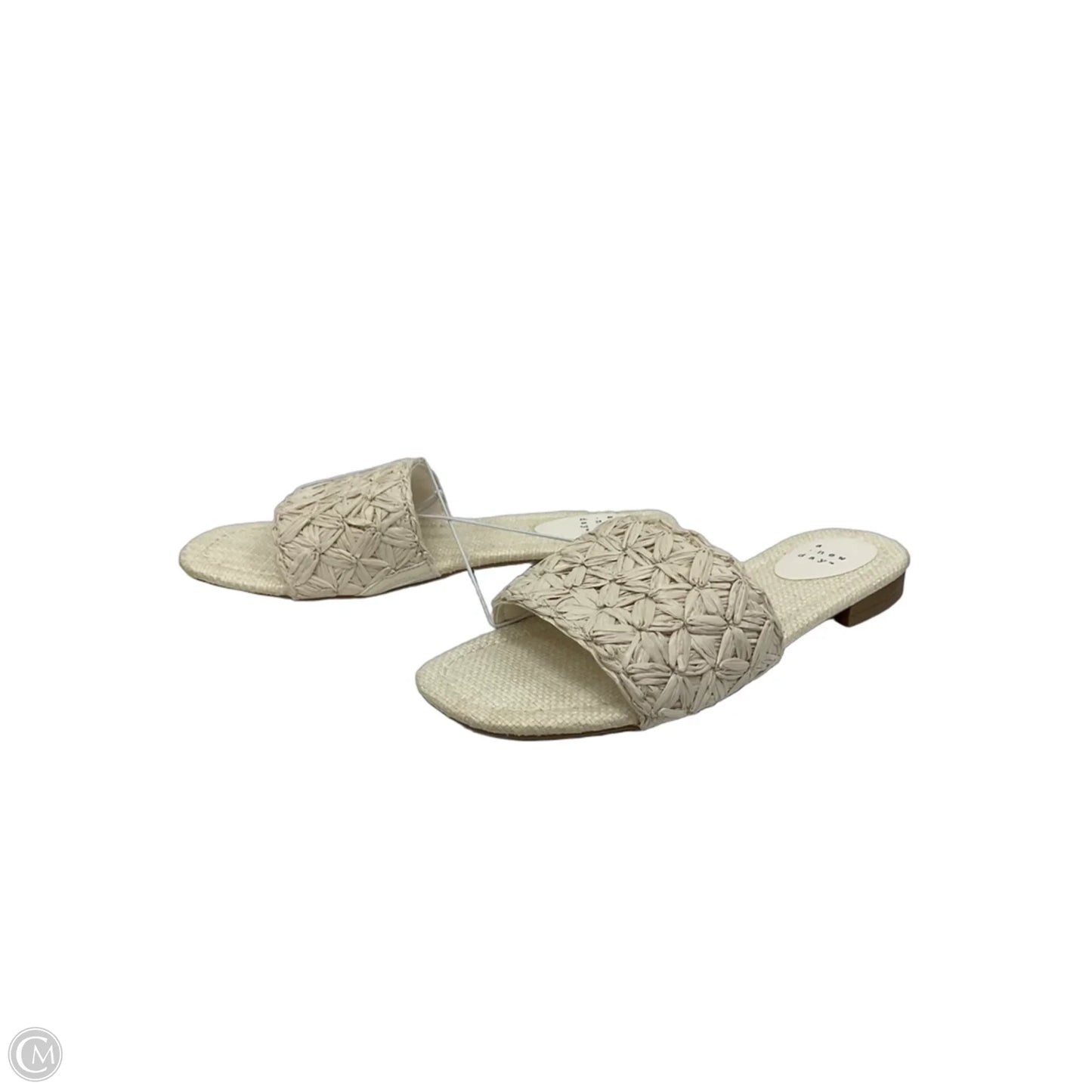 Sandals Flats By A New Day In Cream, Size: 7.5